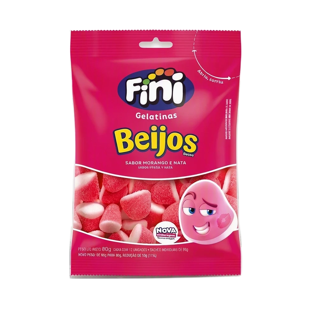 Bala Fini Beijos 80g